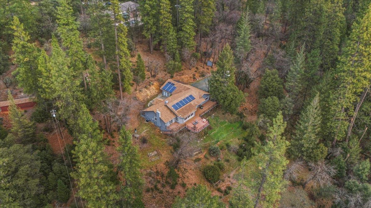 14752 Little Greenhorn Road Grass Valley, CA 95945 - Photo 28 of 35 an aerial view of a house with a yard