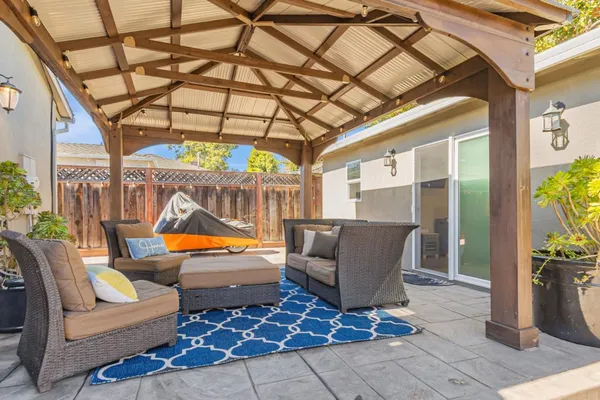 a patio view with patio