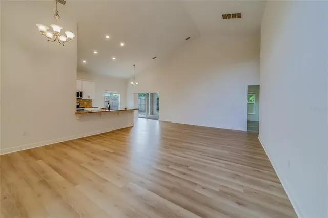 a view of room that has a window