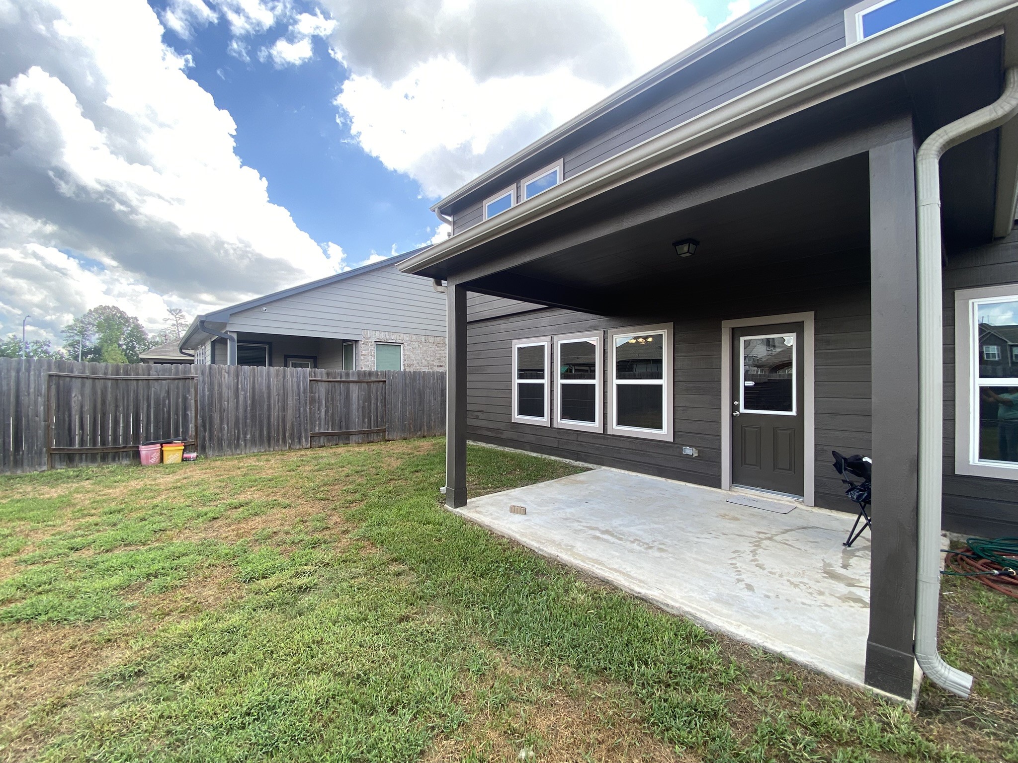 4323 Lotus Dale Dr Spring Spring, TX 77373 - Photo 26 of 29 Back yard concrete covered patio area