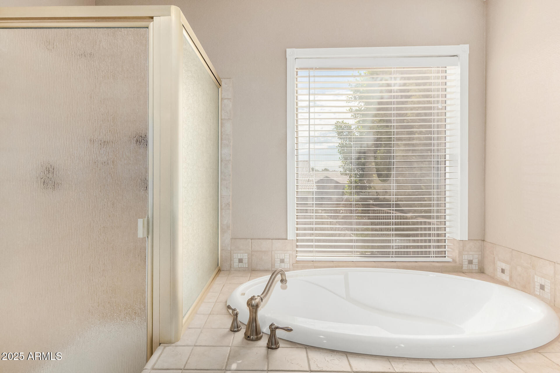 3013 East Bighorn Avenue Phoenix, AZ 85048 - Photo 16 of 40 a white bath tub sitting in a bathroom next to a window