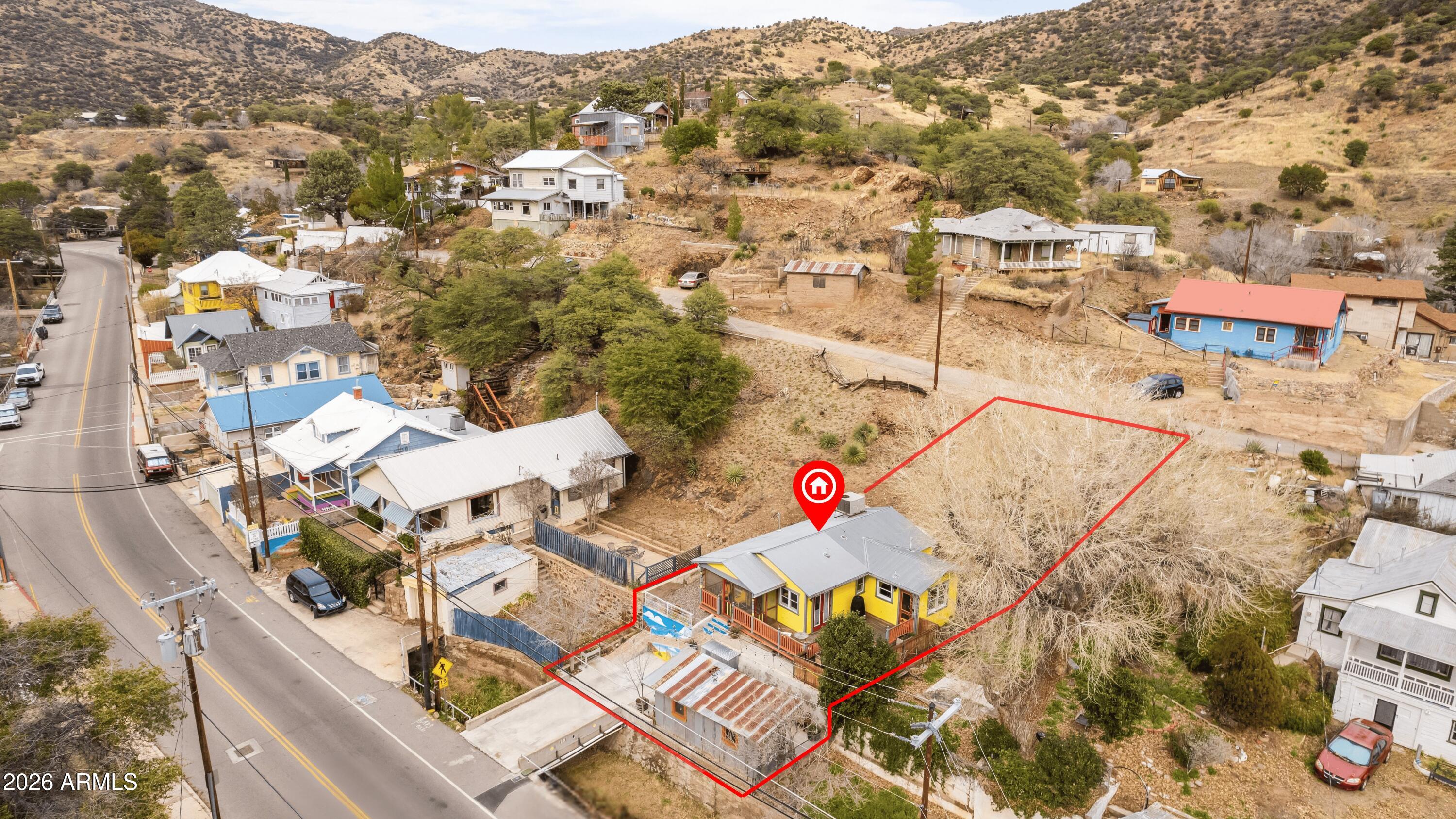 715 Tombstone Canyon Bisbee, AZ 85603 - Photo 35 of 42 Aerial w/Boundaries