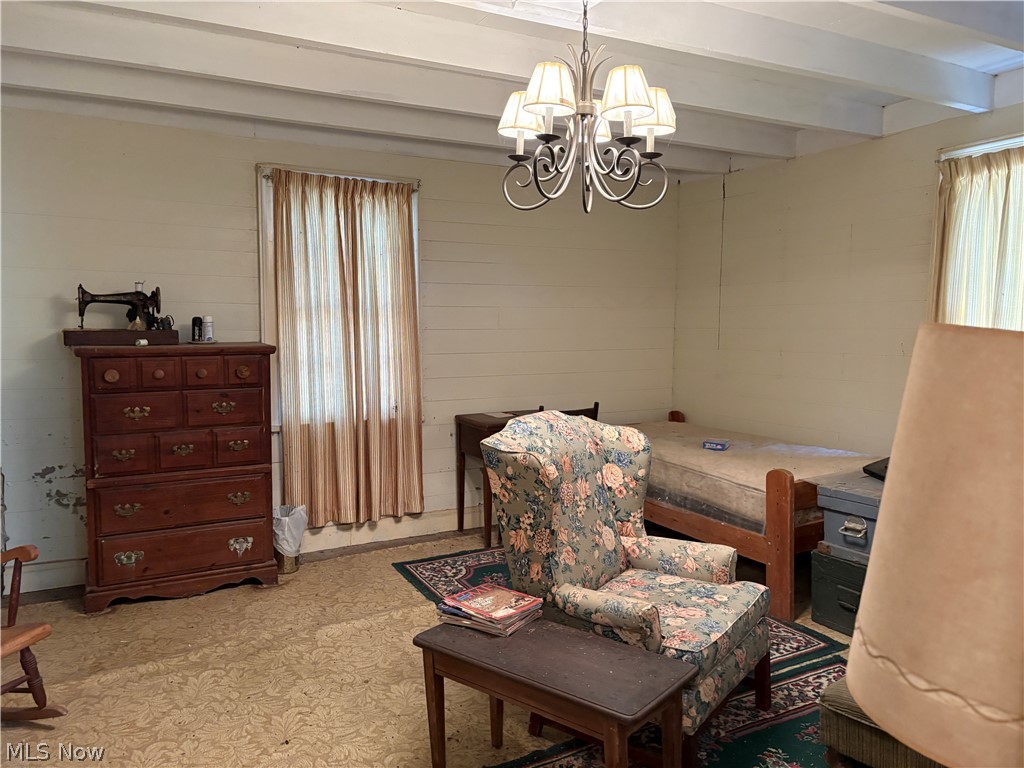 0 Tract 8 Barber Ridge Road Lewisville, OH 43754 - Photo 20 of 49 Bedroom with suspended lighting and beam ceiling