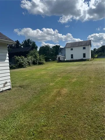 a city view with houses