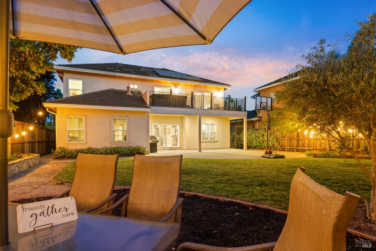 1238 Darling Street Napa, CA 94558 - Photo 65 of 68 a view of a patio with table and chairs and potted plants