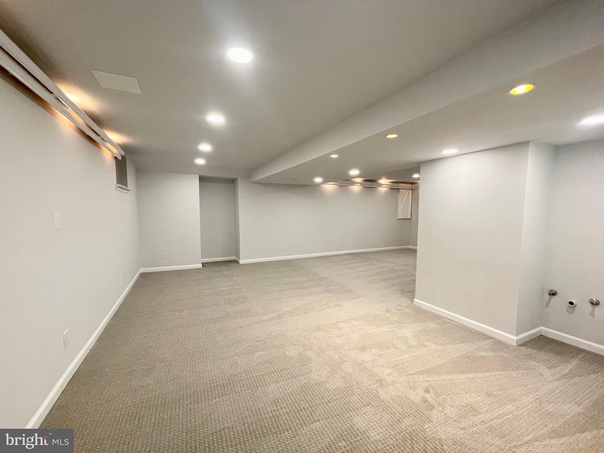 8600 Aqueduct Road Potomac, MD 20854 - Photo 45 of 66 Lower Level Recreation Room with Space for Wet Bar