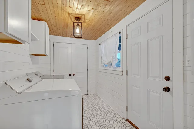 a room with storage and utility