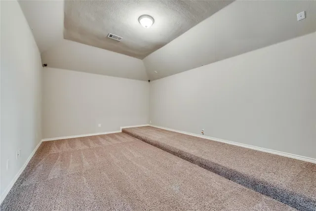 an empty room with a space