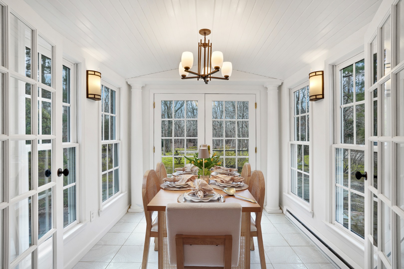 26 Sea Glen Road Oak Bluffs, MA 02557 - Photo 13 of 36 a dining room with furniture window and outside view