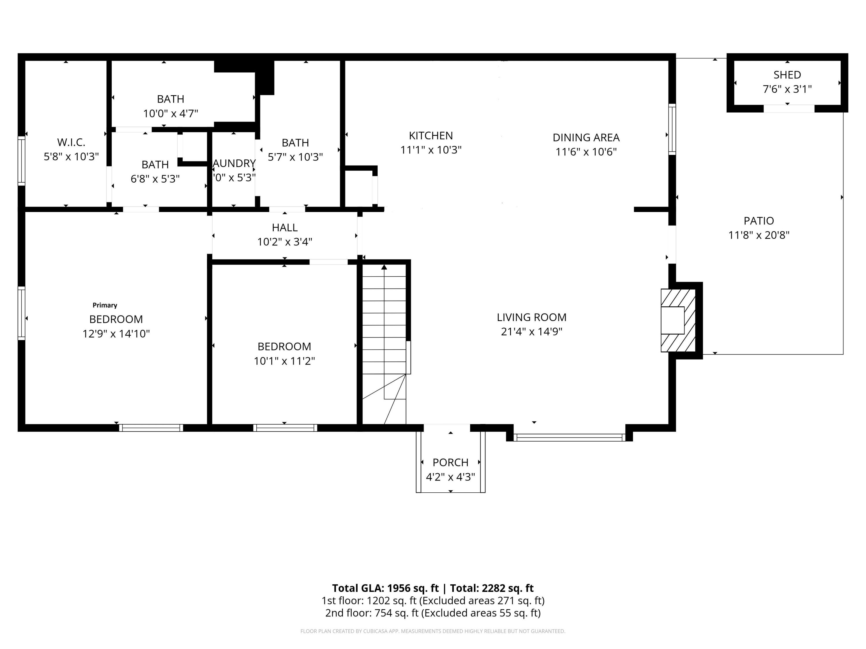 708 Powell Drive, Unit A Raleigh, NC 27606 - Photo 55 of 56 Main level floorplan