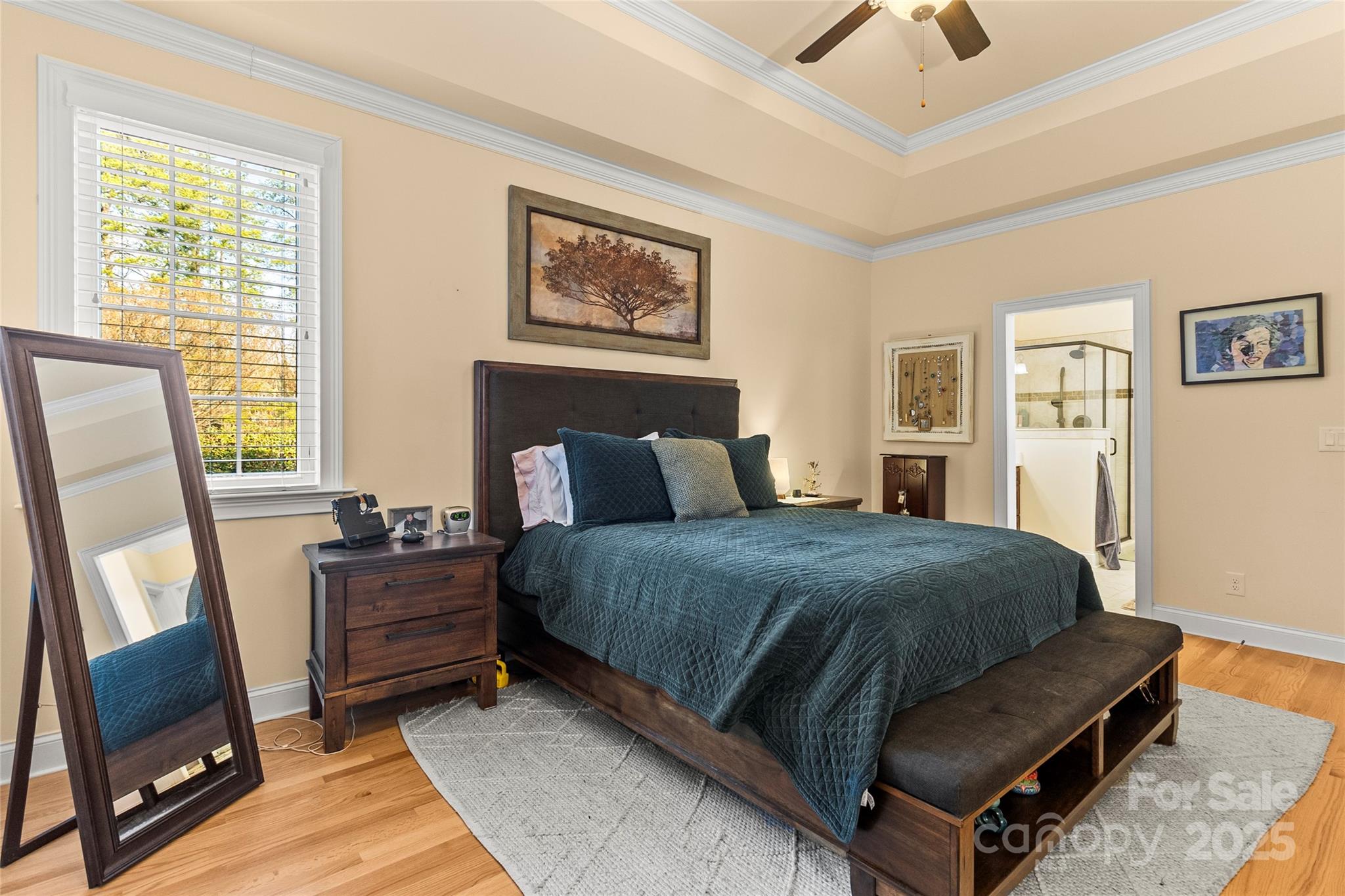 6197 Gold Springs Way Denver, NC 28037 - Photo 16 of 47 a bedroom with a bed and a mirror on the dresser