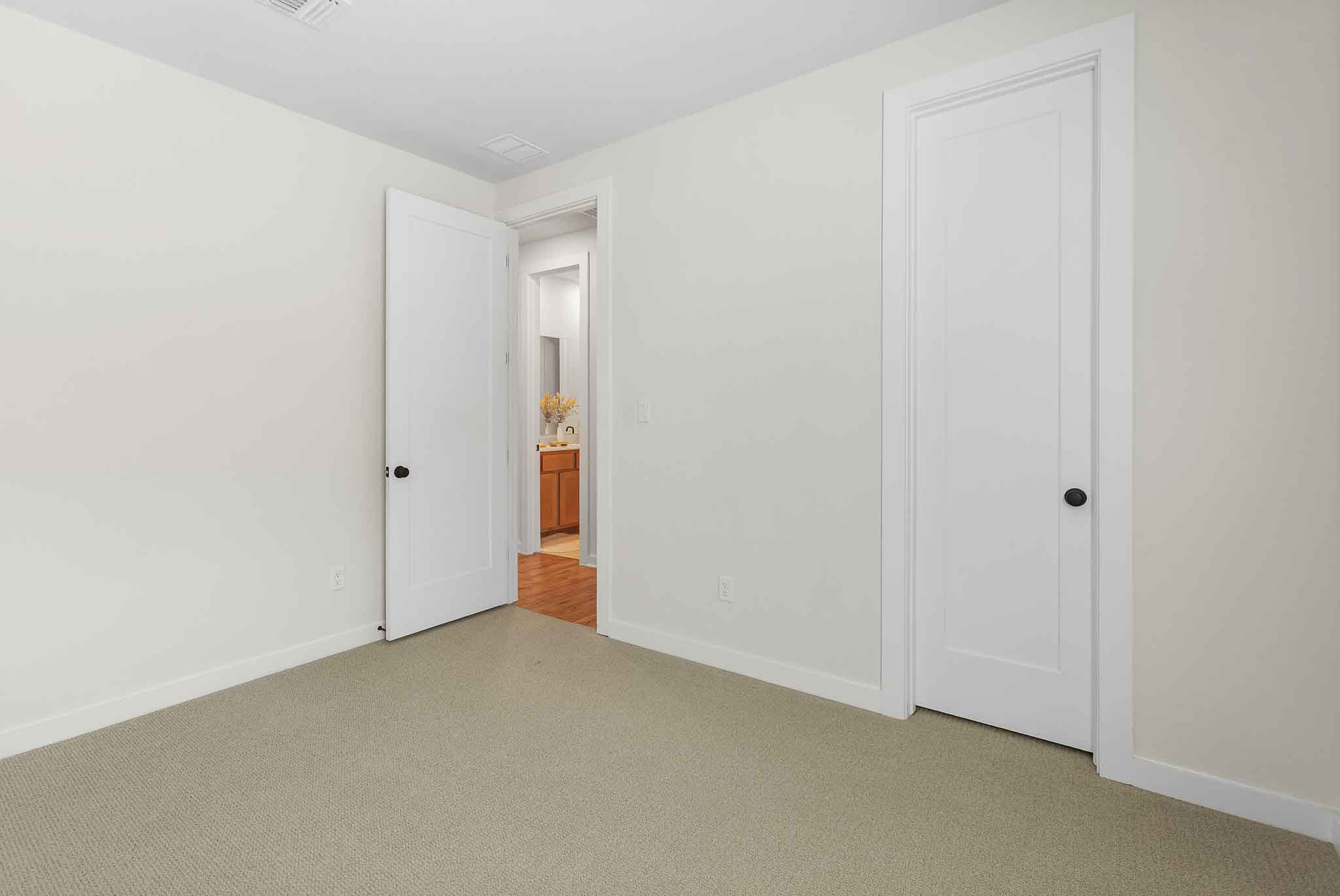 220 Basket Flower Loop Kyle, TX 78640 - Photo 29 of 40 A well-maintained carpeted room with multiple interior doors, offering access to other spaces within the residence.