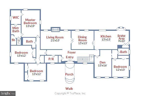 7200 Nevis Road Bethesda, MD 20817 - Photo 49 of 50 Main Level Floor Plan