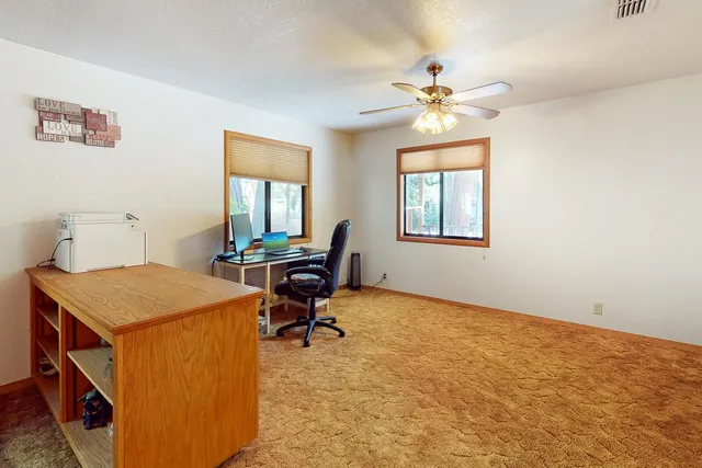 a workspace with a window