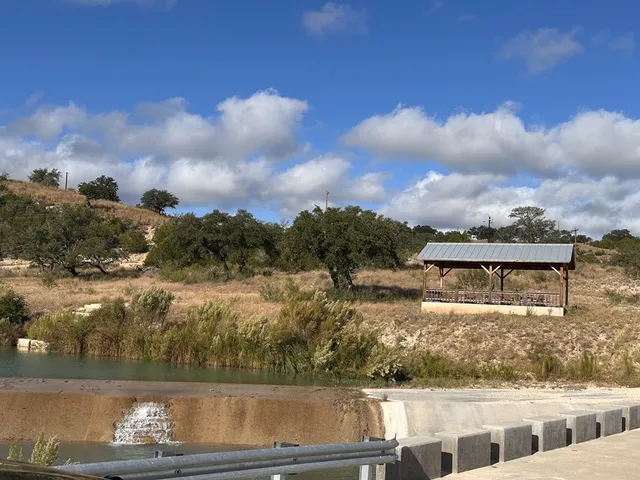 a view of a lake with a houses