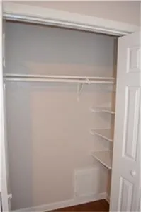 a close view of closet