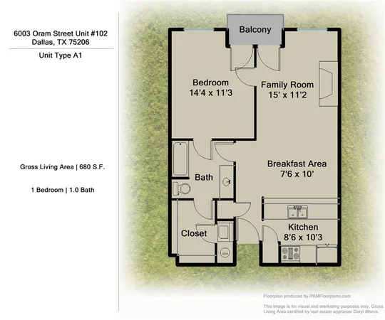 $229,000 | 6003 Oram Street, Unit 203, Dallas, TX 75206