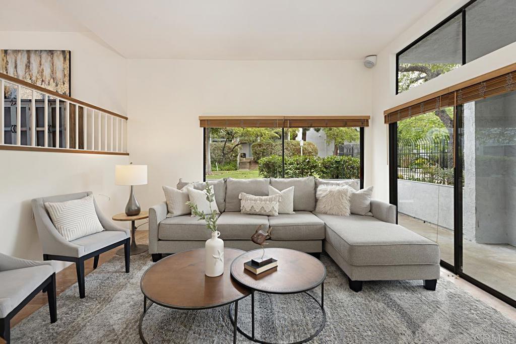 3242 Via Alicante La Jolla, CA 92037 - Photo 6 of 27 a living room with furniture and a large window