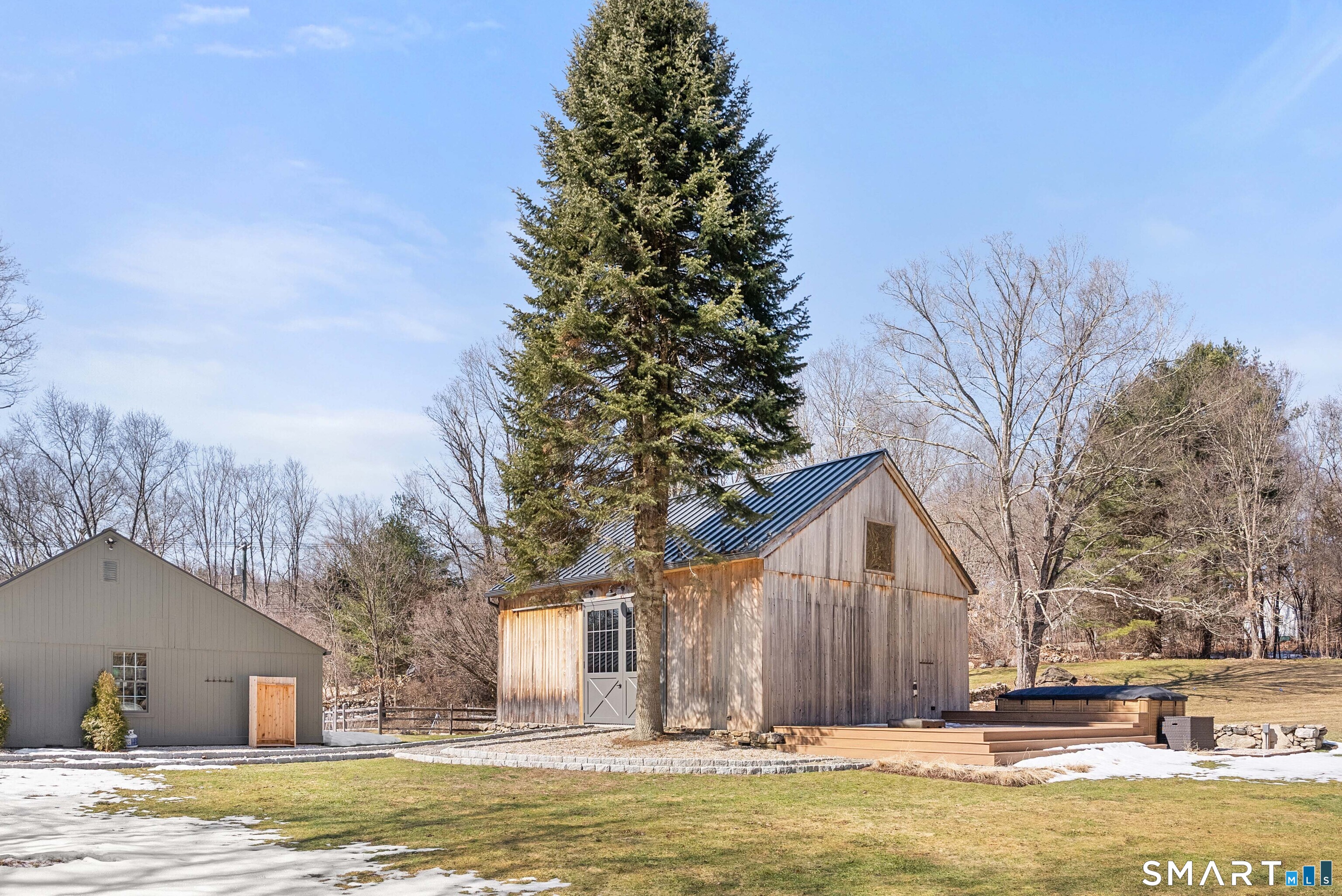 382 Weekeepeemee Road Woodbury, CT 06798 - Photo 37 of 40 a view of a house with a yard covered in snow