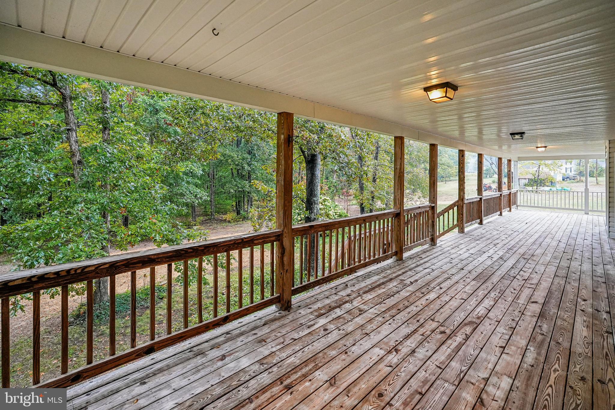 18 Hall Road Front Royal, VA 22630 - Photo 11 of 44 Back deck view of wooded area