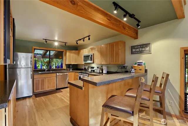 a outdoor space with furniture