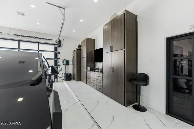 a view of a house with a street