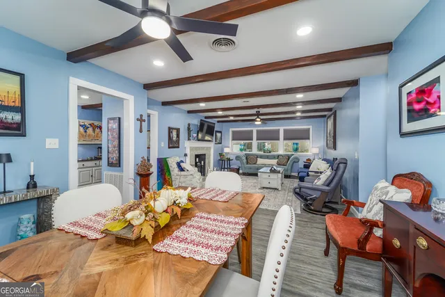 a bed room with furniture and a window