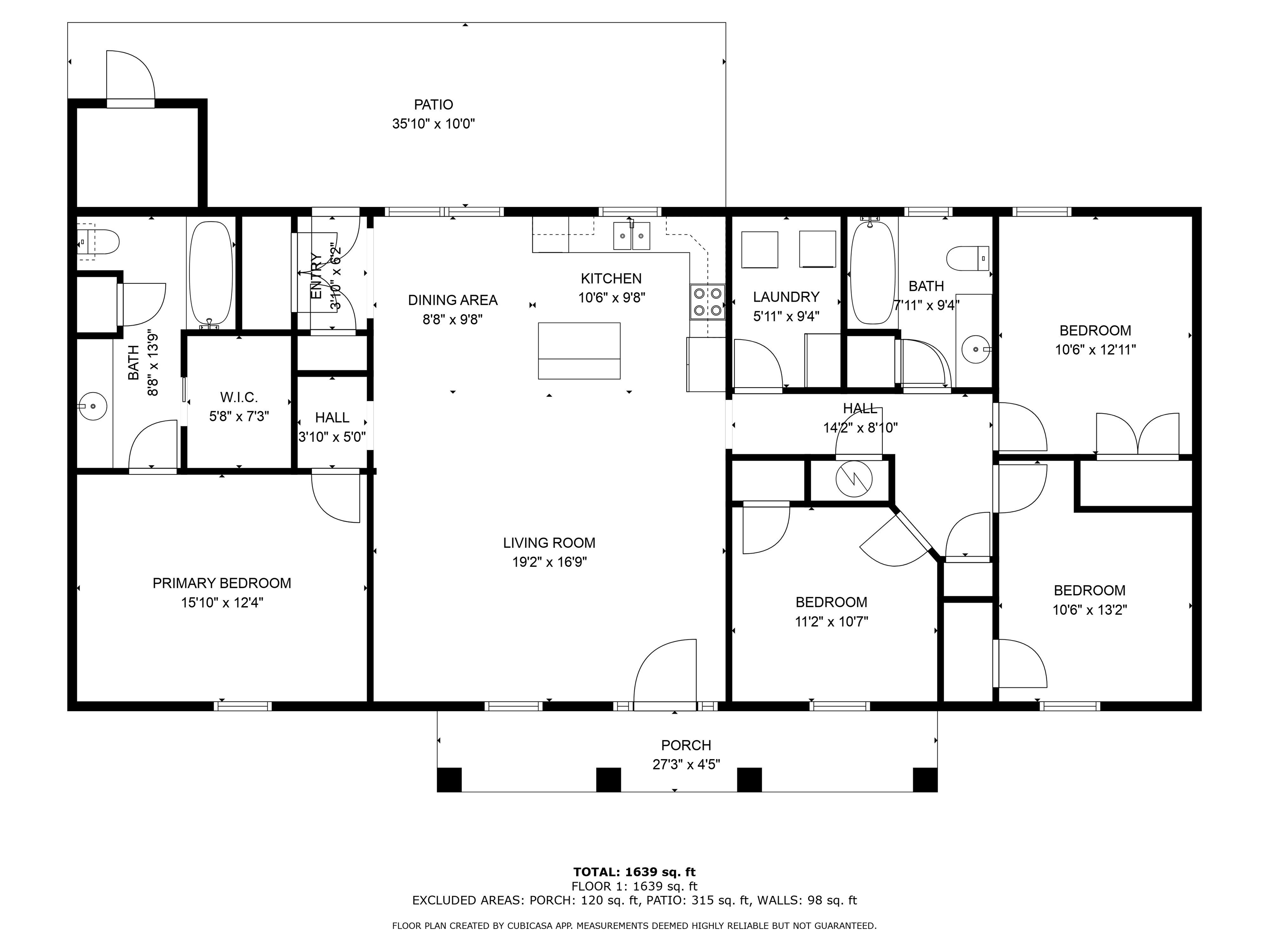 15570 Medway Court Foley, AL 36535 - Photo 25 of 25 View of home floor plan