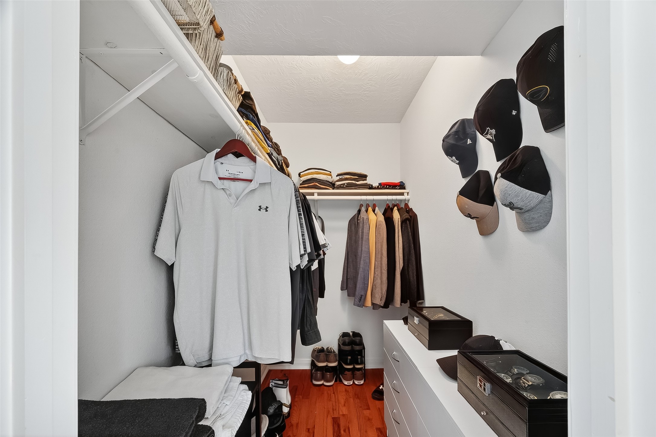 180 Grove Road Kemah, TX 77565 - Photo 36 of 50 a view of entryway and hall with wooden floor