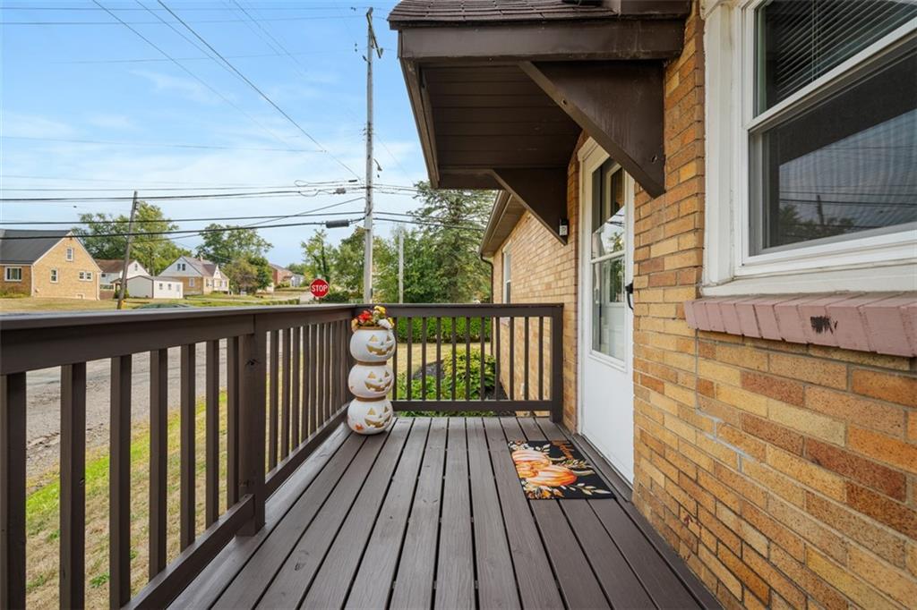 1199 Marshall Road Monaca, PA 15061 - Photo 34 of 46 a view of balcony with wooden floor
