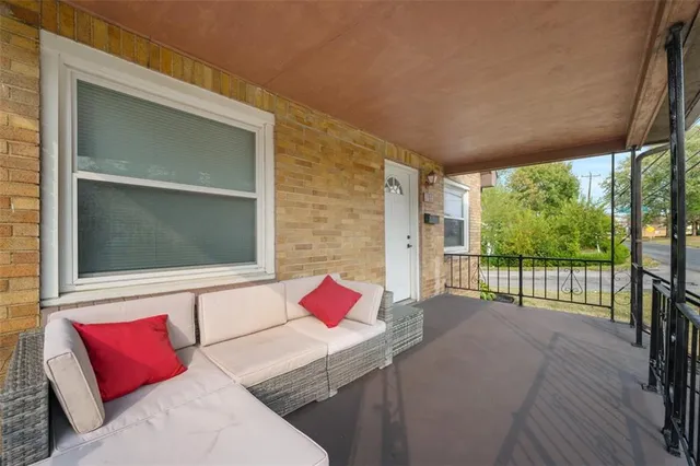 a view of balcony and living room