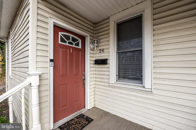 a view of front door of house