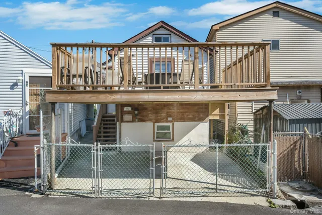 a view of a house with a balcony