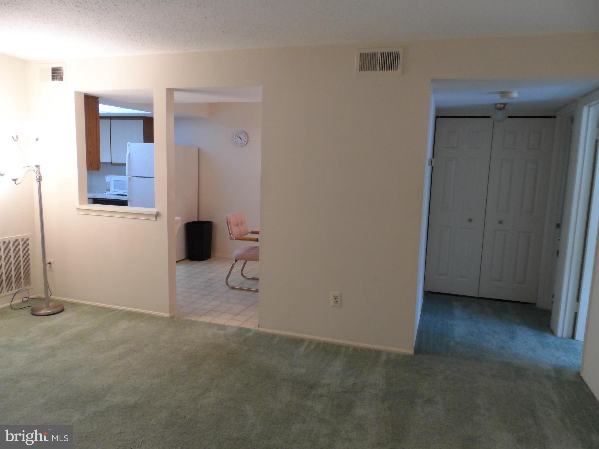 109 Fort Evans Road Southeast, Unit D Leesburg, VA 20175 - Photo 3 of 8 Living room looking into kitchen and hallway