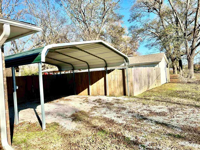 a view of wooden fence