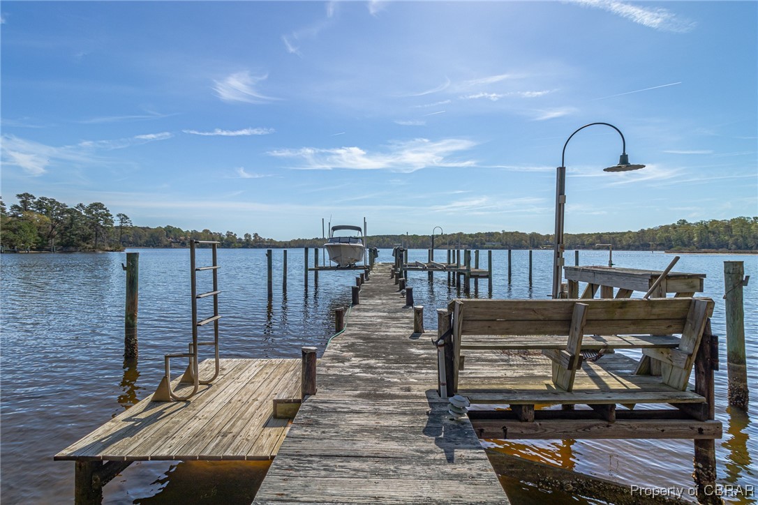 37 Rivers Bend Road Lancaster, VA 22503 - Photo 32 of 38 Deep Water Pier with Lift