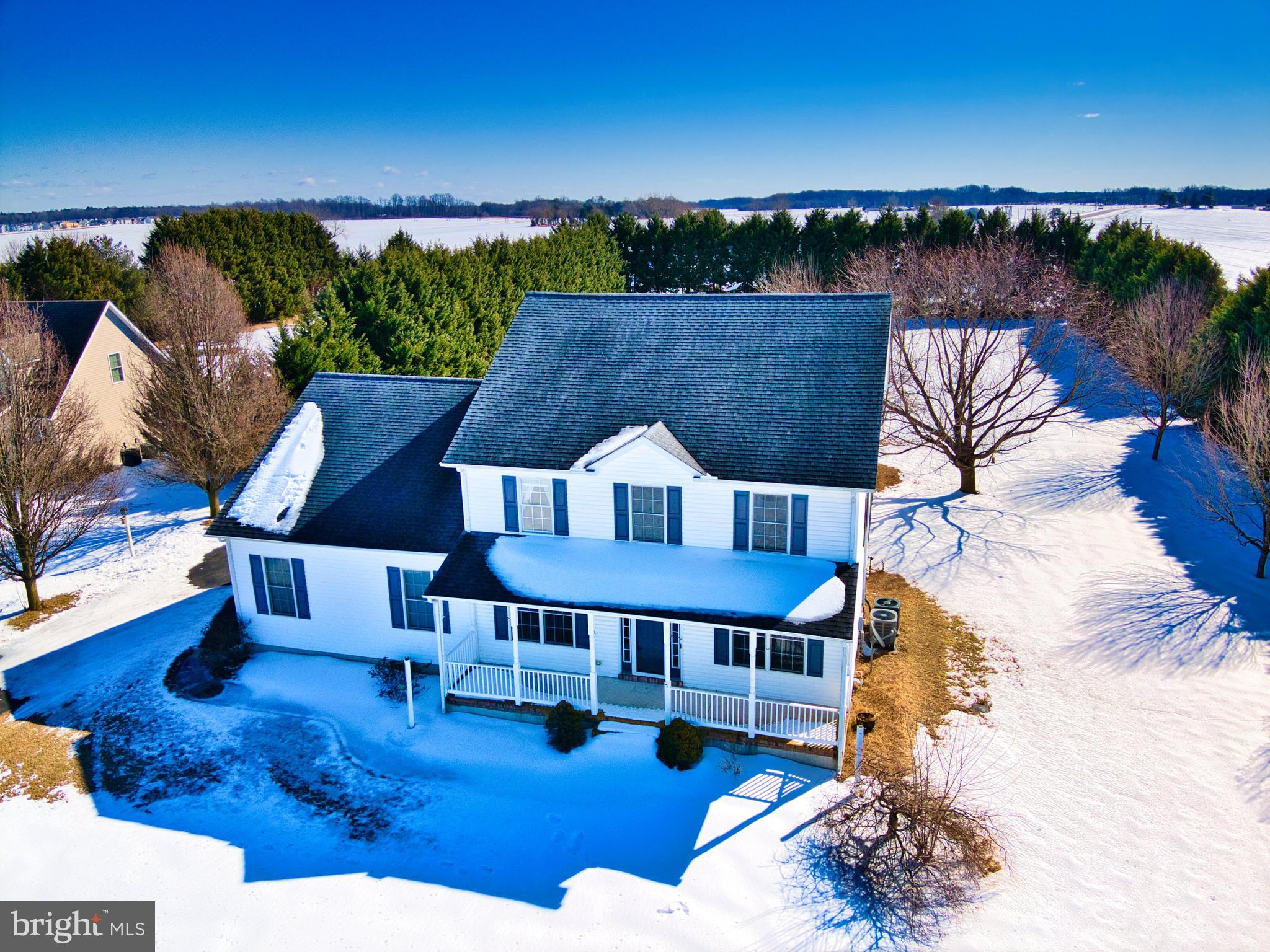 2412 Midstate Road Felton, DE 19943 - Photo 70 of 93 an aerial view of house with yard swimming pool and outdoor seating