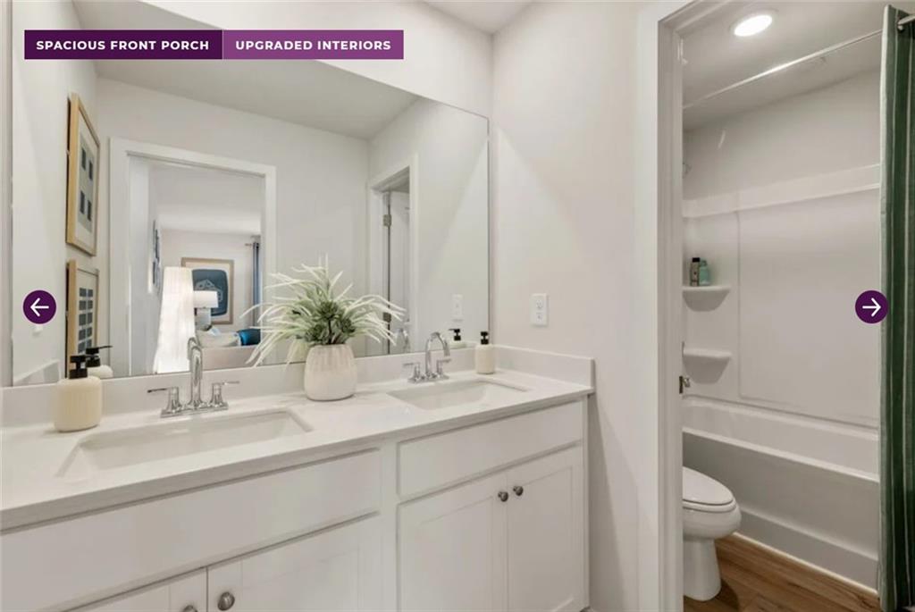 30 Poplar Blf Way Jefferson, GA 30549 - Photo 22 of 31 a bathroom with a sink a toilet and shower