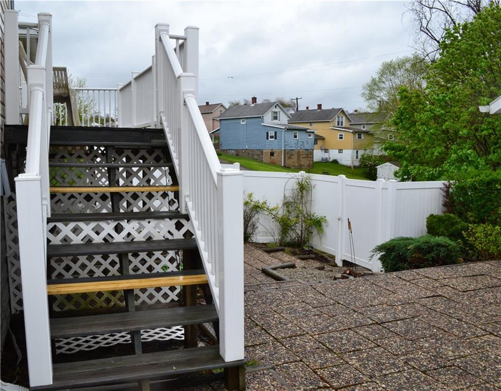 314 Main Street Richeyville, PA 15358 - Photo 21 of 25 Steps joining the rear deck off the kitchen to the patio area.