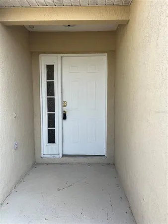 a view of a house with a door