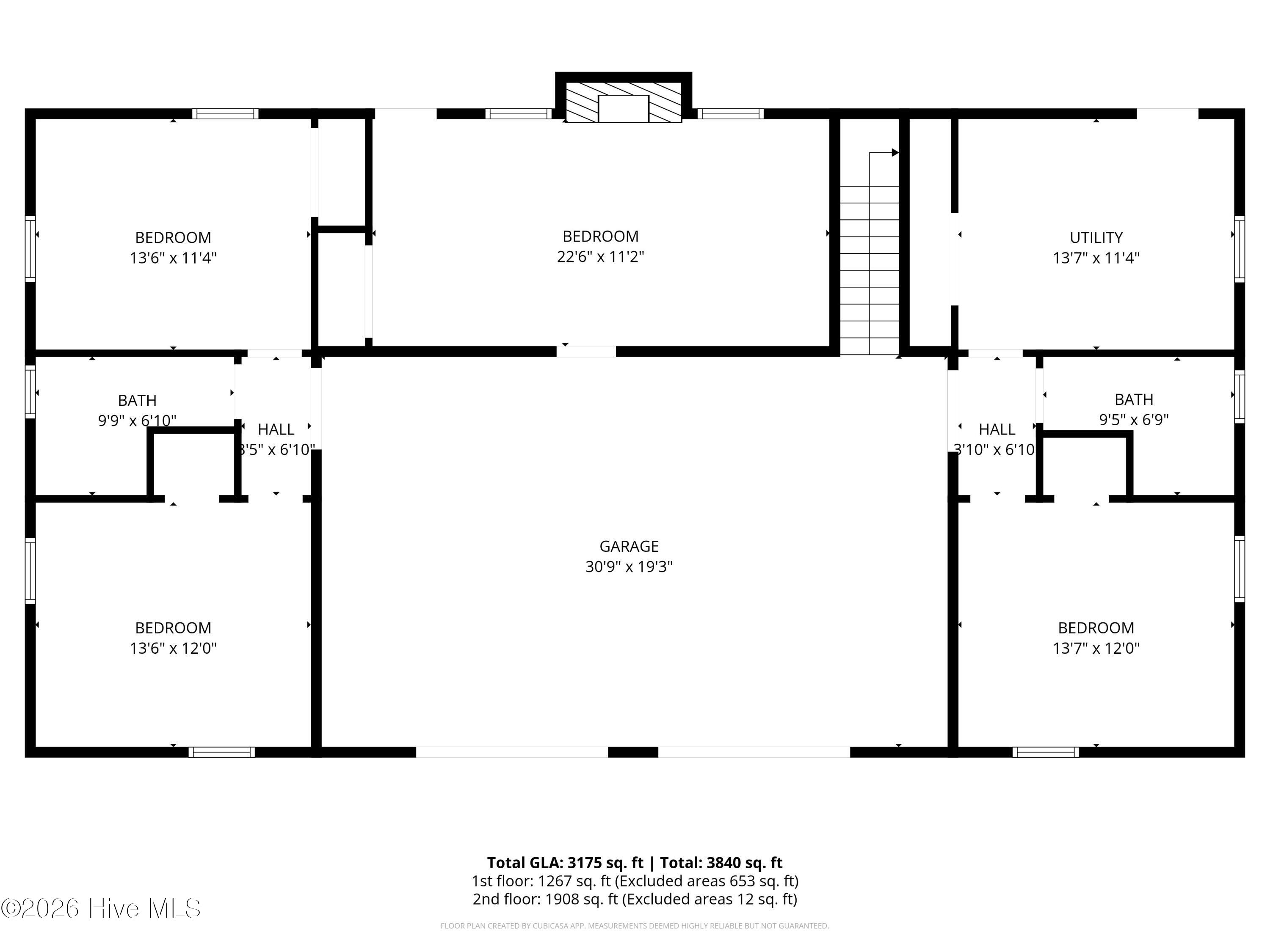 103 Yaupon Road Pine Knoll Shores, NC 28512 - Photo 5 of 58 1st Level Layout