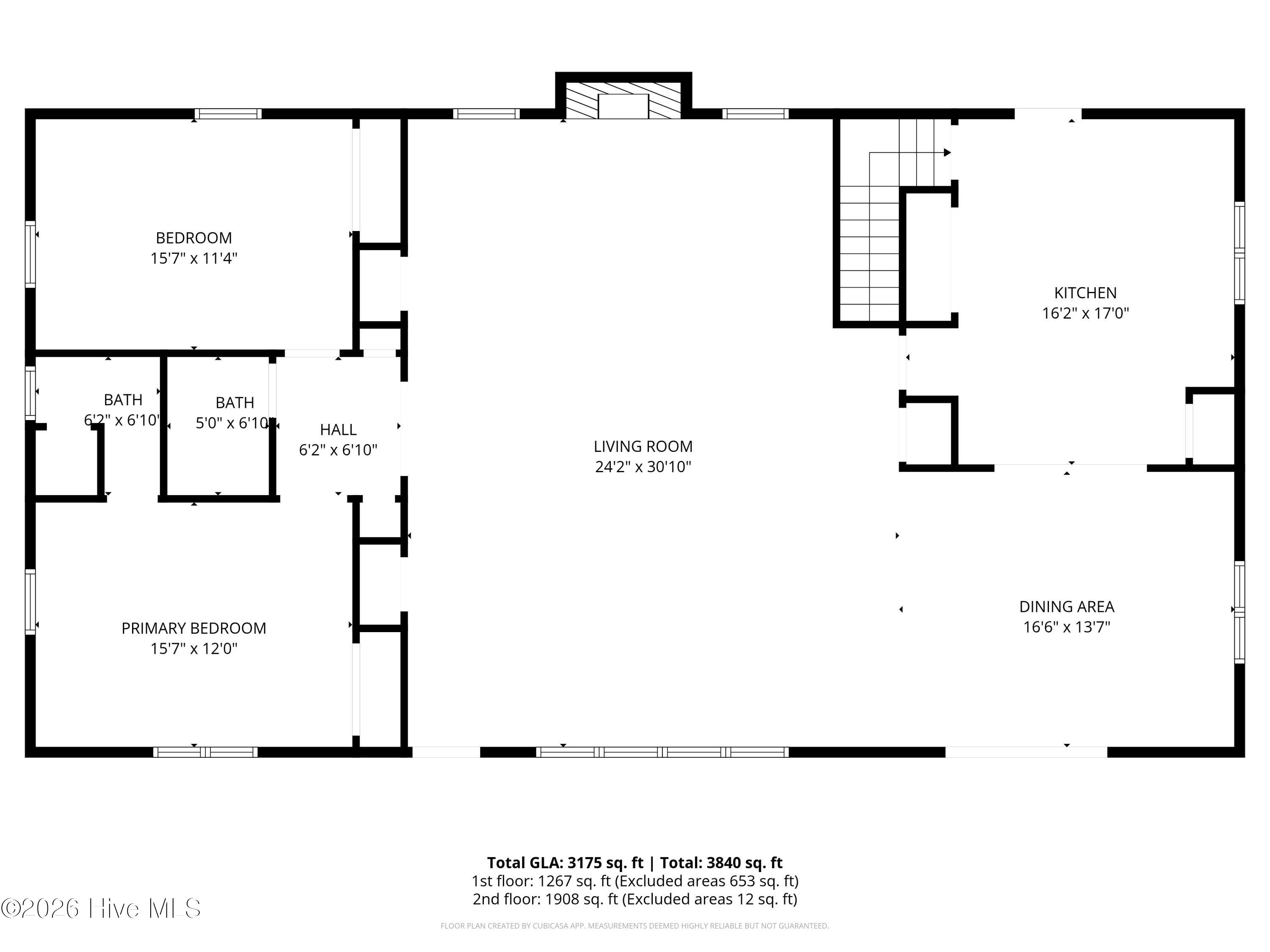 103 Yaupon Road Pine Knoll Shores, NC 28512 - Photo 6 of 58 2nd Level Layout
