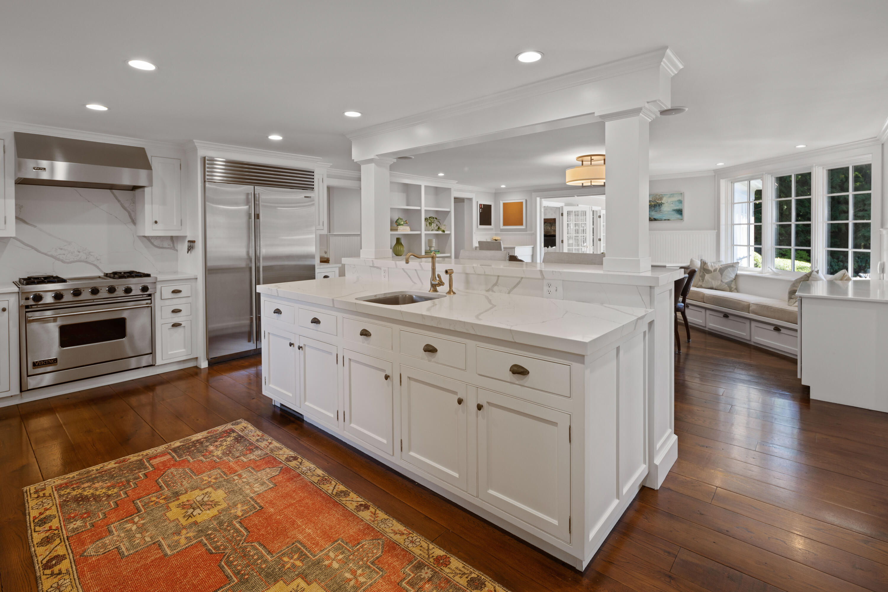 7 Berry Lane Darien, CT 06820 - Photo 4 of 27 a large white kitchen with cabinets
