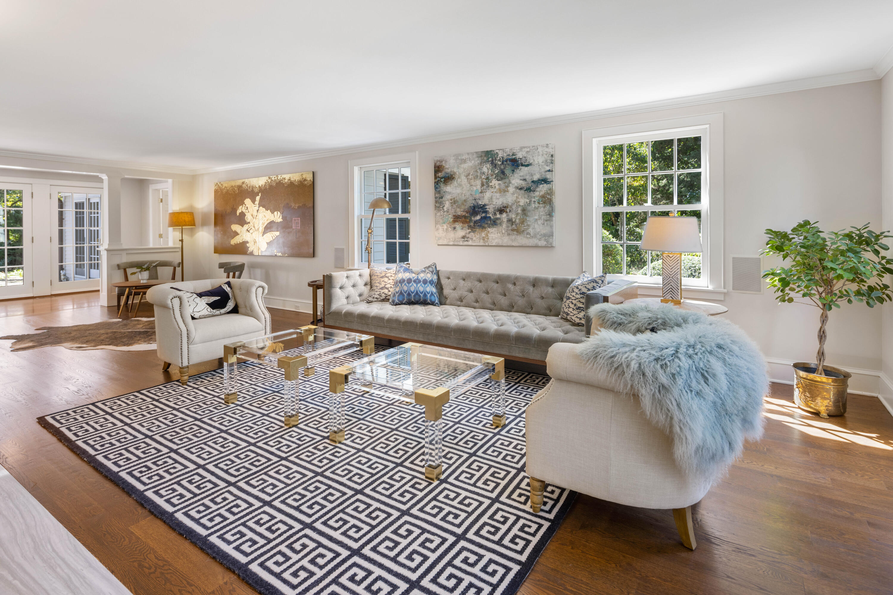 7 Berry Lane Darien, CT 06820 - Photo 8 of 27 a living room with furniture and a large window
