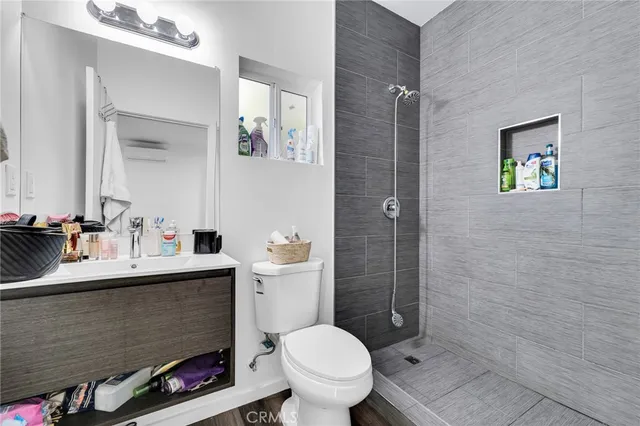 a view of a backyard with a garden and plants