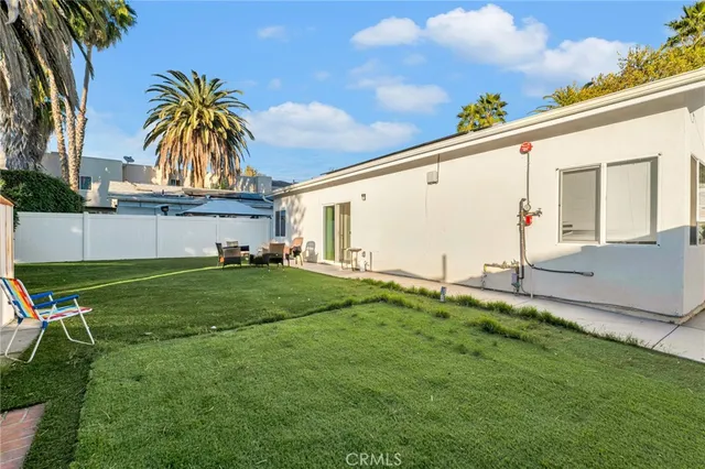 a view of outdoor space with seating area