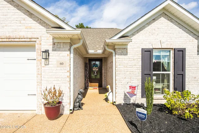 a front view of a house