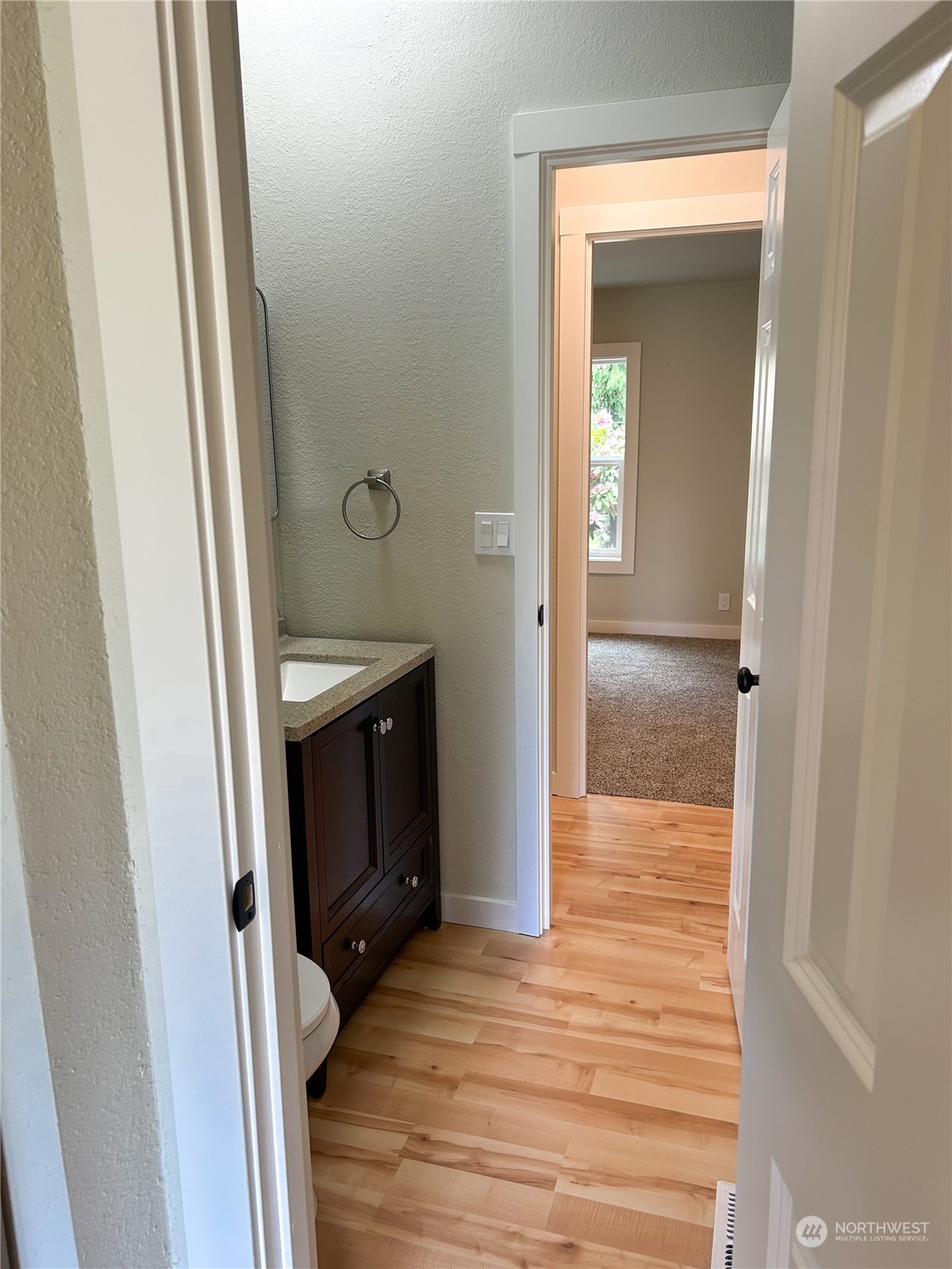 112 Levig Road Port Angeles, WA 98362 - Photo 15 of 37 a bathroom with a sink and a mirror