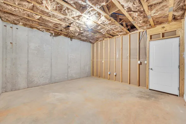a view of a garage