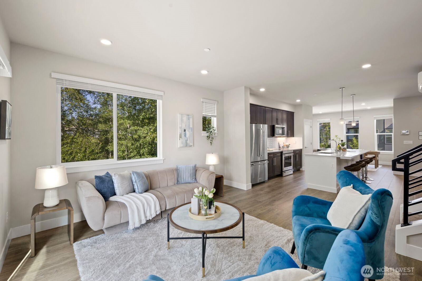 826 238th Place Southeast, Unit F Bothell, WA 98021 - Photo 3 of 39 a living room with furniture and a large window